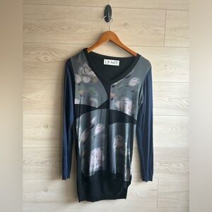 M. Rena Vintage Tunic Blouse Size Medium